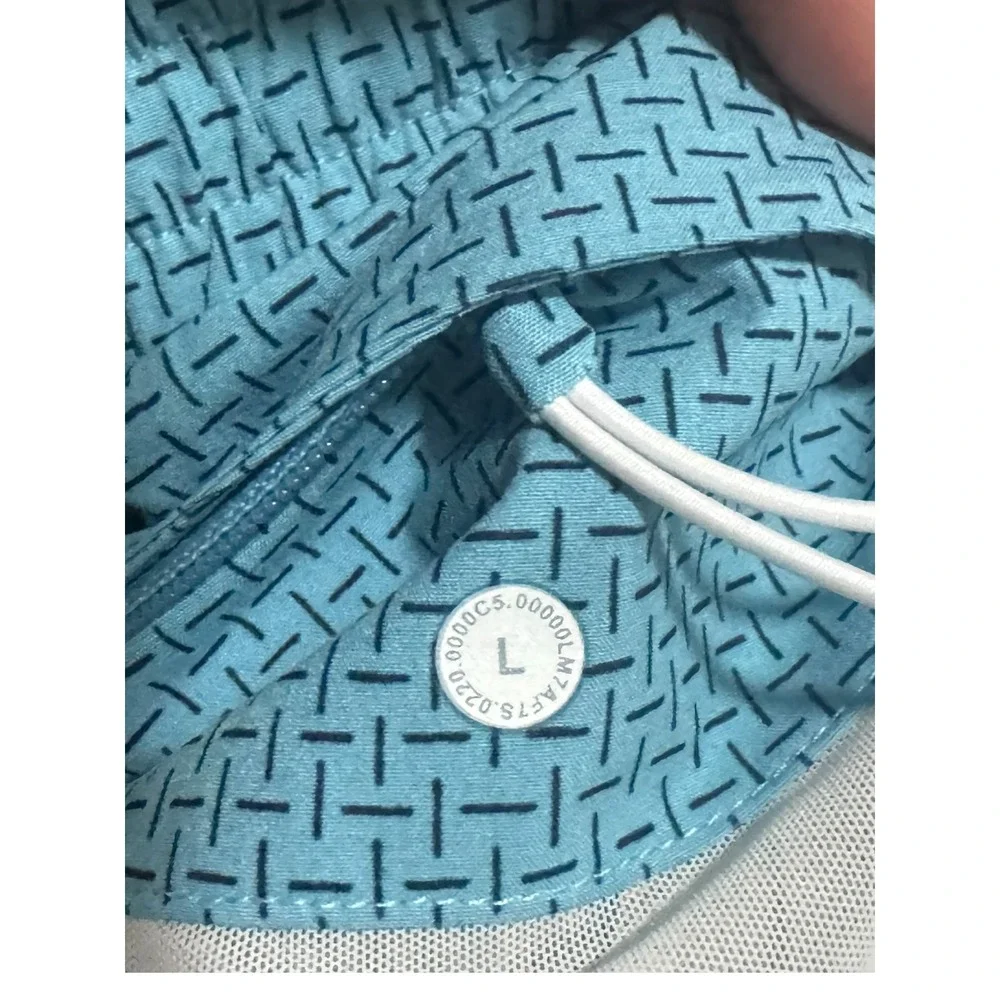 Lululemon channel cross swim trunks board shorts Sz LG 7